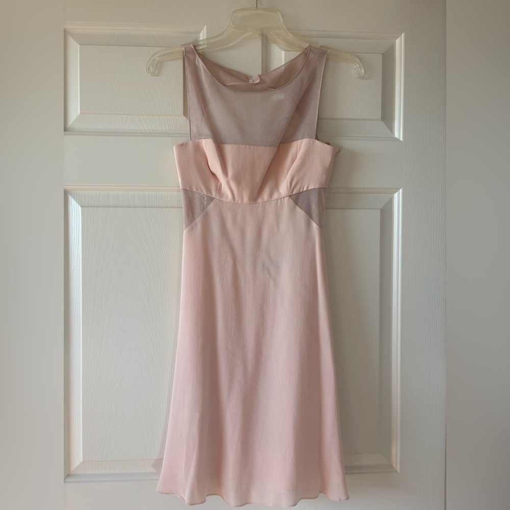 BCBGMaxAzria Blush Pink Backless Dress NWT